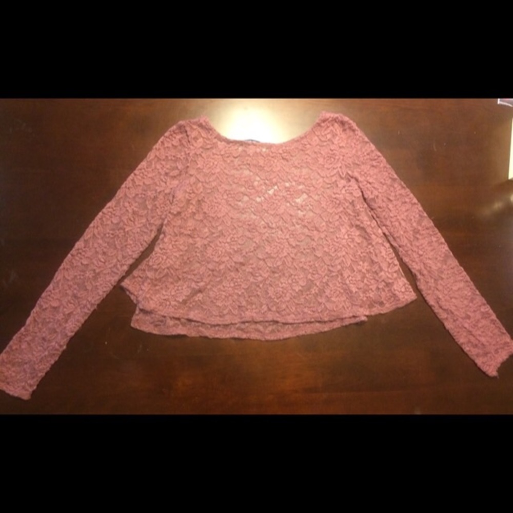 American Rag Mauve Floral Blouse